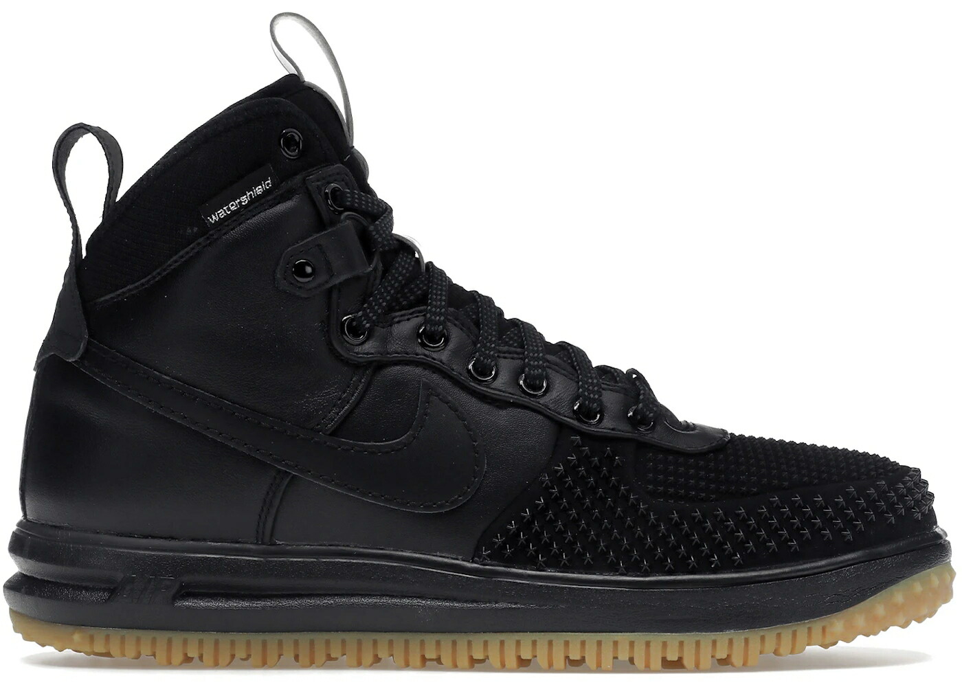 ナイキ ルーナー ルナー 黒いこと 黒いこと しろがね色 しろがね色 スニーカー メンズ NIKE LUNAR FORCE 1 DUCKBOOT BLACK GUM / BLACK BLACK METALLIC SILVER