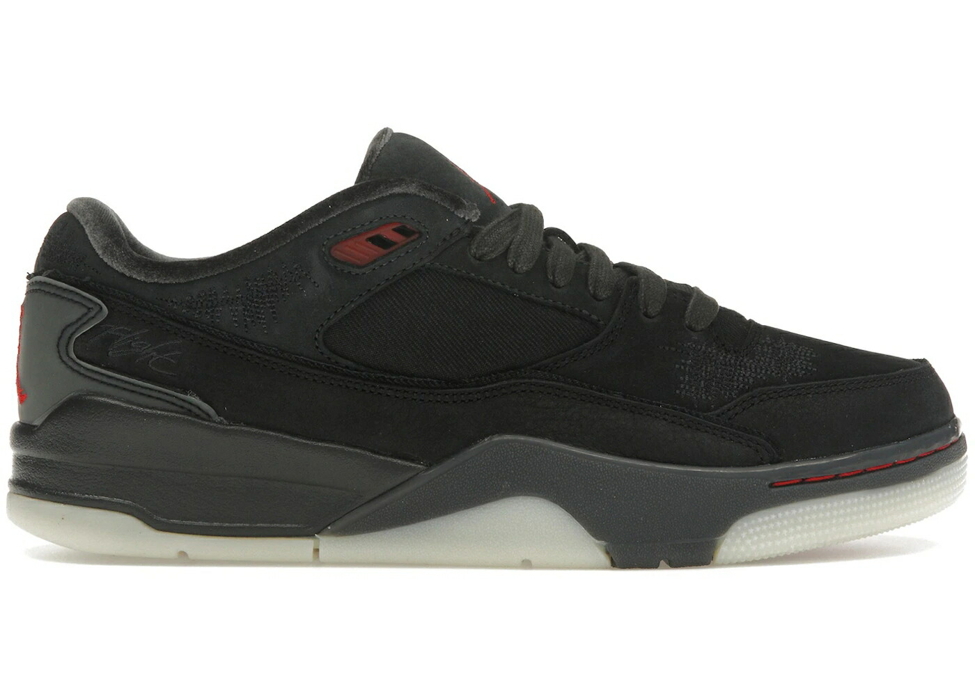 ナイキ ジョーダン 飛行 厚地の外套 黒いこと 黒いこと 赤 赤いこと WOMEN\u0027S スニーカー レディース JORDAN FLIGHT COURT WHO DECIDES WAR BRED (WOMEN\u0027S) / BLACK VARSITY RED OFF NOIR