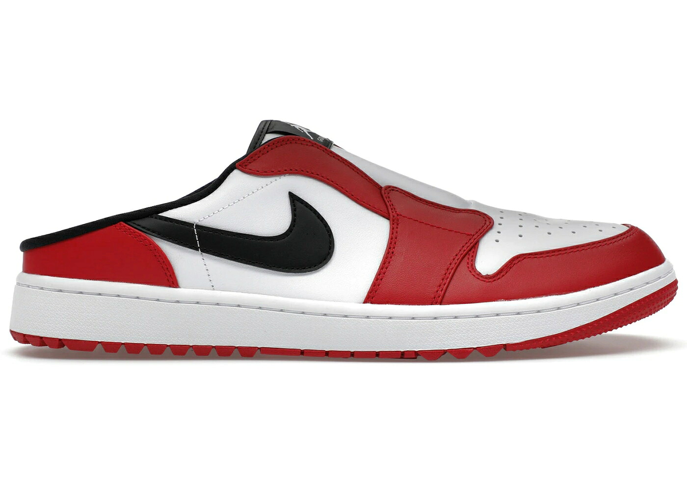 ナイキ ジョーダン ゴルフ シカゴ 白色 ホワイト 赤 レッド 黒色 ブラック スニーカー メンズ JORDAN 1 MULE GOLF CHICAGO / WHITE VARSITY RED BLACK｜スニケス