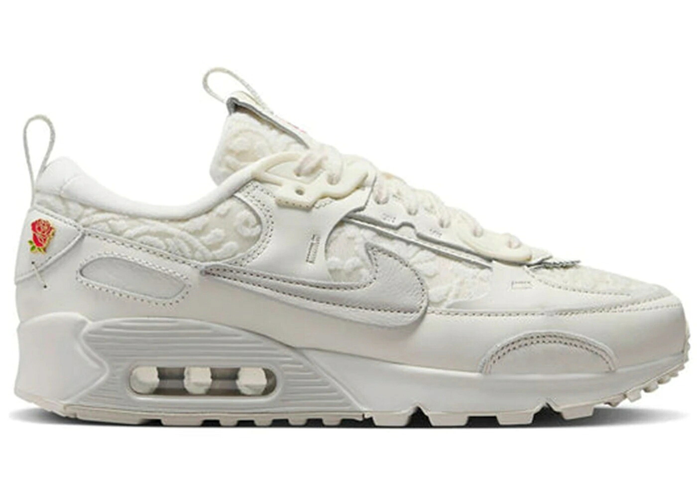 ナイキ マックス 赤 赤いこと エア湖マックス WOMEN\u0027S スニーカー レディース NIKE AIR MAX 90 FUTURA GIVE HER FLOWERS (WOMEN\u0027S) / SAIL LIGHT BONE UNIVERSITY RED スニーカー-レディース靴-靴