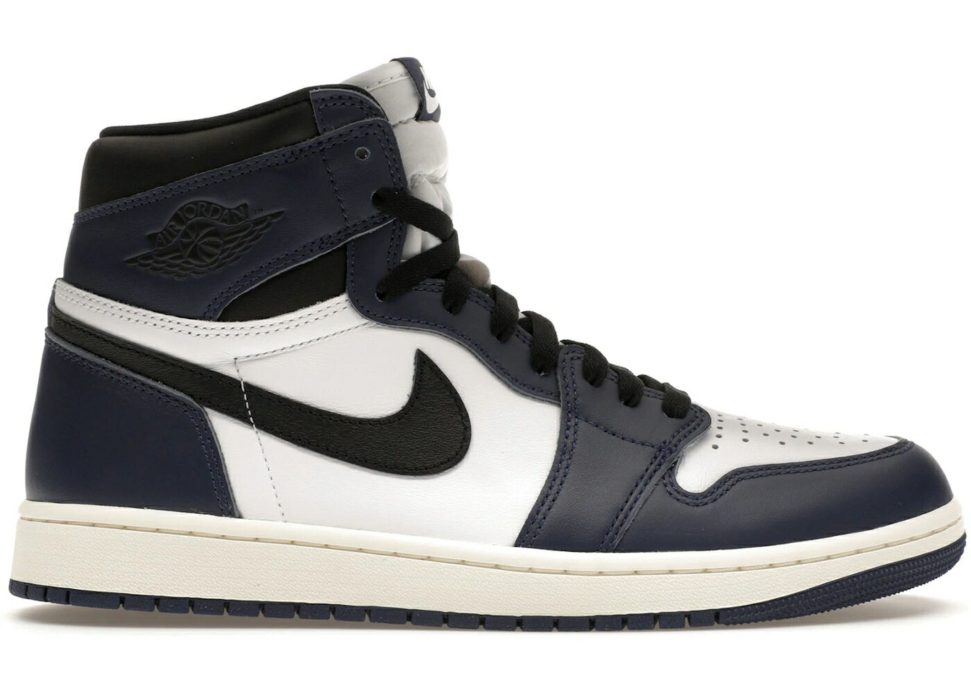 ナイキ ジョーダン ハイ 紺色 ネイビー 黒色 ブラック 白色 ホワイト スニーカー メンズ JORDAN 1 RETRO HIGH OG MIDNIGHT NAVY / MIDNIGHT NAVY BLACK WHITE SAIL