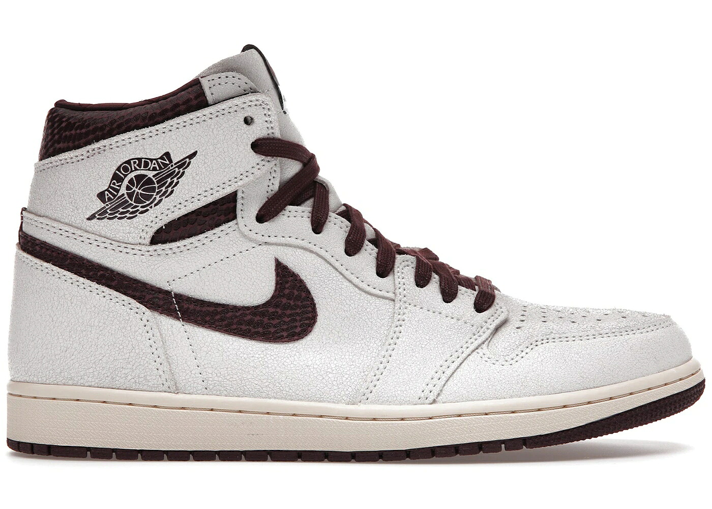 ナイキ ジョーダン ご機嫌 ぶどう酒色 バーガンディー スニーカー メンズ JORDAN 1 RETRO HIGH OG A MA MANI RE / SAIL BURGUNDY CRUSH