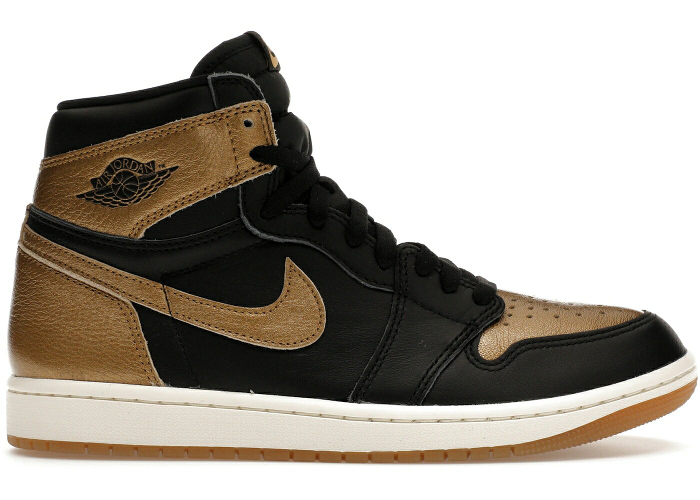 ナイキ ジョーダン ご機嫌 黒いこと 黒いこと ゴールド スニーカー メンズ JORDAN 1 RETRO HIGH OG BLACK METALLIC GOLD / BLACK METALLIC GOLD SAIL