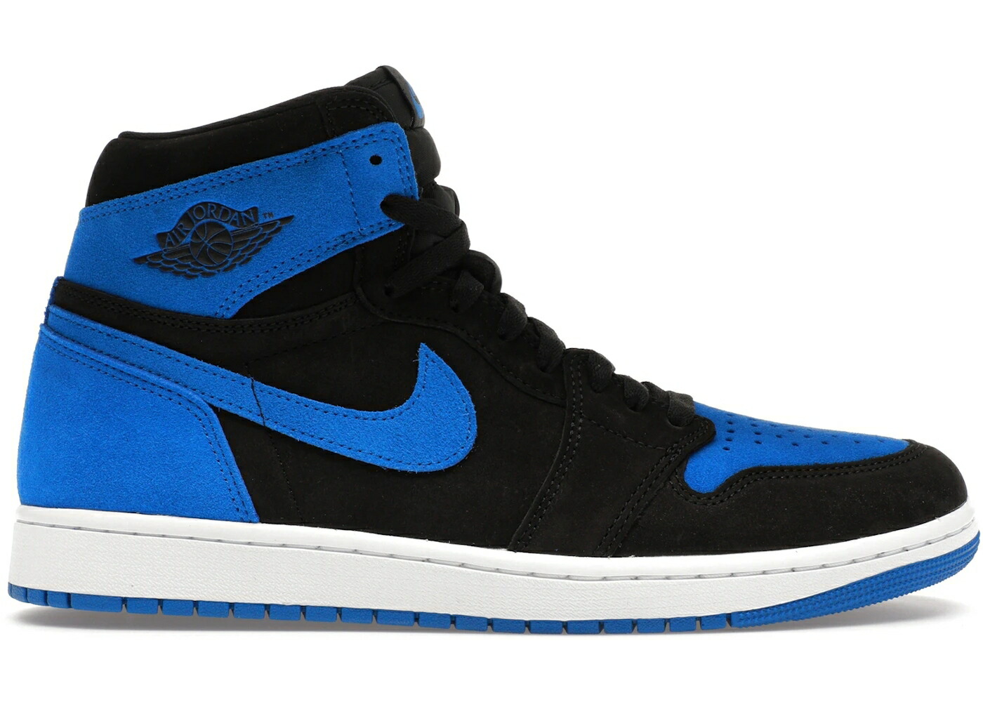 ナイキ ジョーダン ハイ 黒色 ブラック 青色 ブルー 白色 ホワイト スニーカー メンズ JORDAN 1 RETRO HIGH OG ROYAL REIMAGINED / BLACK ROYAL BLUE WHITE
