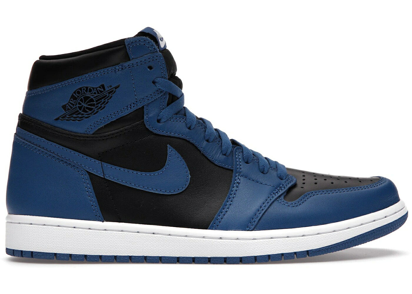 ナイキ ジョーダン 御機嫌 青み 青色 黒いこと 黒いこと 白いこと 白いこと スニーカー メンズ JORDAN 1 RETRO HIGH OG DARK MARINA BLUE / DARK MARINA BLUE BLACK WHITE