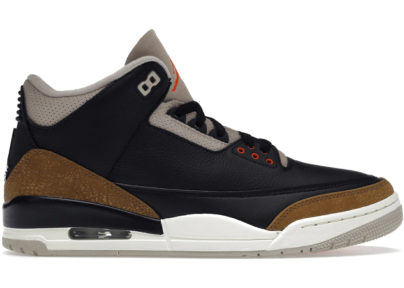 ナイキ ジョーダン エレファント 黒いこと 黒いこと 混雑時 橙 オレンジ色 スニーカー メンズ JORDAN 3 RETRO DESERT ELEPHANT / BLACK RUSH ORANGE FOSSIL STONE