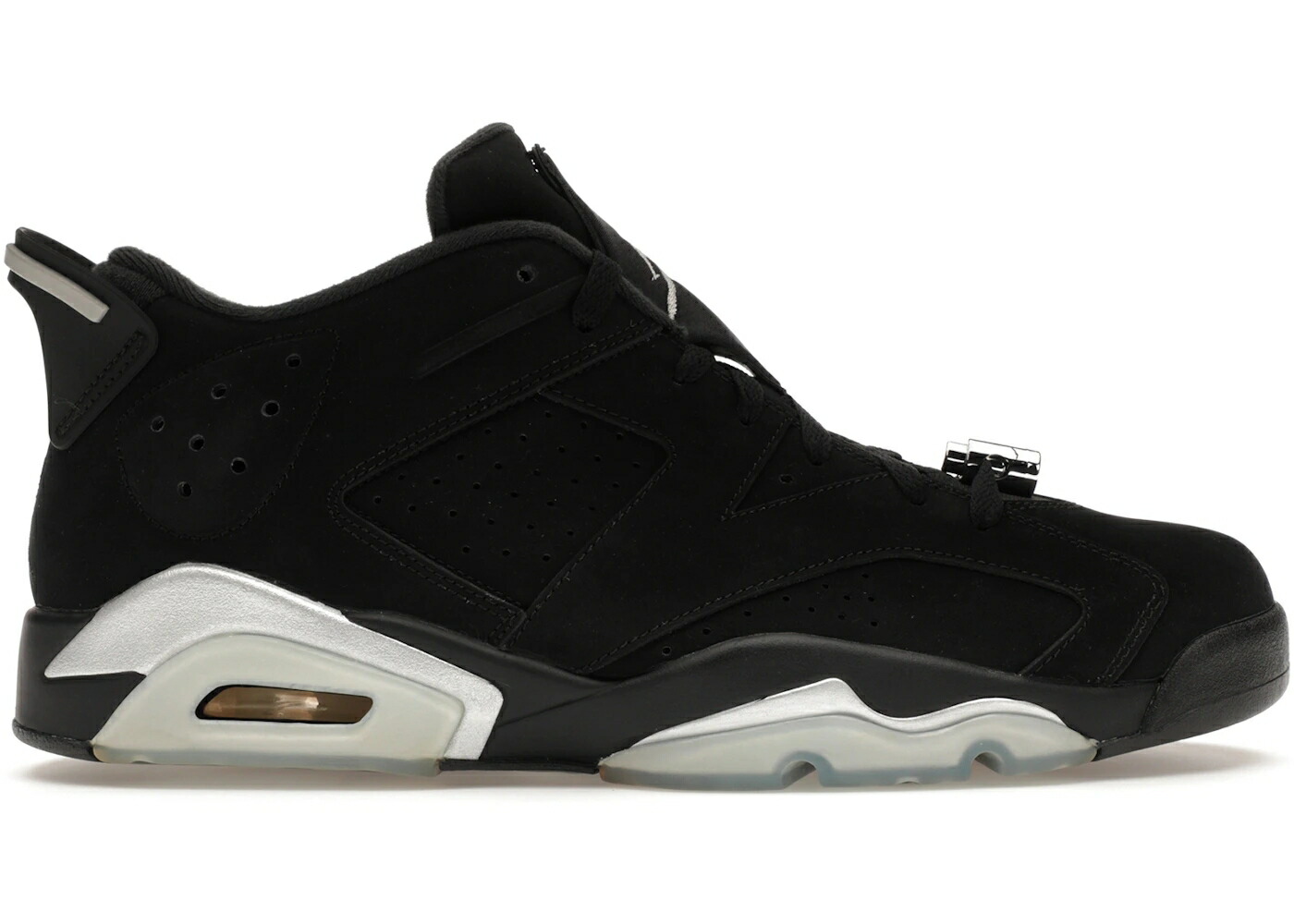 ナイキ ジョーダン 黒色 ブラック 銀色 シルバー 白色 ホワイト スニーカー メンズ JORDAN 6 RETRO LOW CHROME (2015) / BLACK METALLIC SILVER WHITE