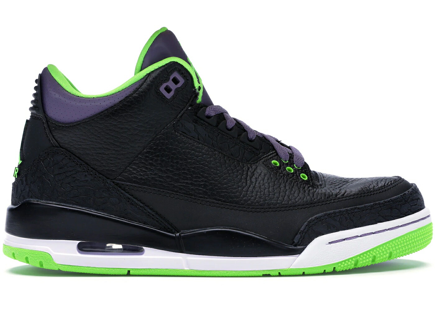 ナイキ ジョーダン 黒いこと 黒いこと 緑 緑であること スニーカー メンズ JORDAN 3 RETRO JOKER / BLACK ELECTRIC GREEN CAYANNE