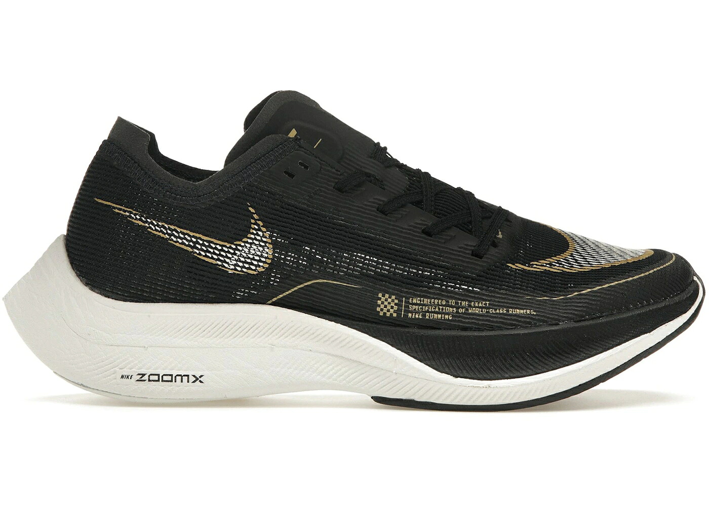 ナイキ 黒いこと 黒いこと ゴールド 硬貨 白いこと 白いこと NEXT% WOMEN\u0027S スニーカー レディース NIKE ZOOMX VAPORFLY 2 BLACK METALLIC GOLD COIN (WOMEN\u0027S) / BLACK METALLIC GOLD COIN WHITE