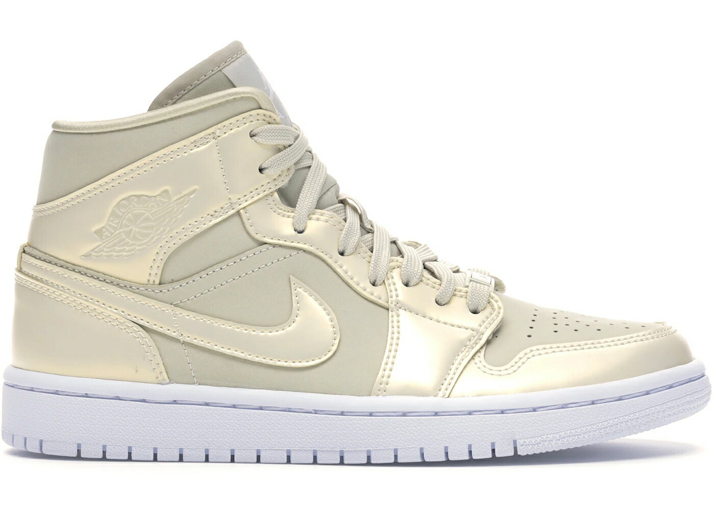 ナイキ ジョーダン ミッド 黄味がかった 黄み WOMEN\u0027S スニーカー レディース JORDAN 1 MID GOOSE FEATHER YELLOW (WOMEN\u0027S) / GOOSE FEATHER YELLOW LEMON レディース靴-靴