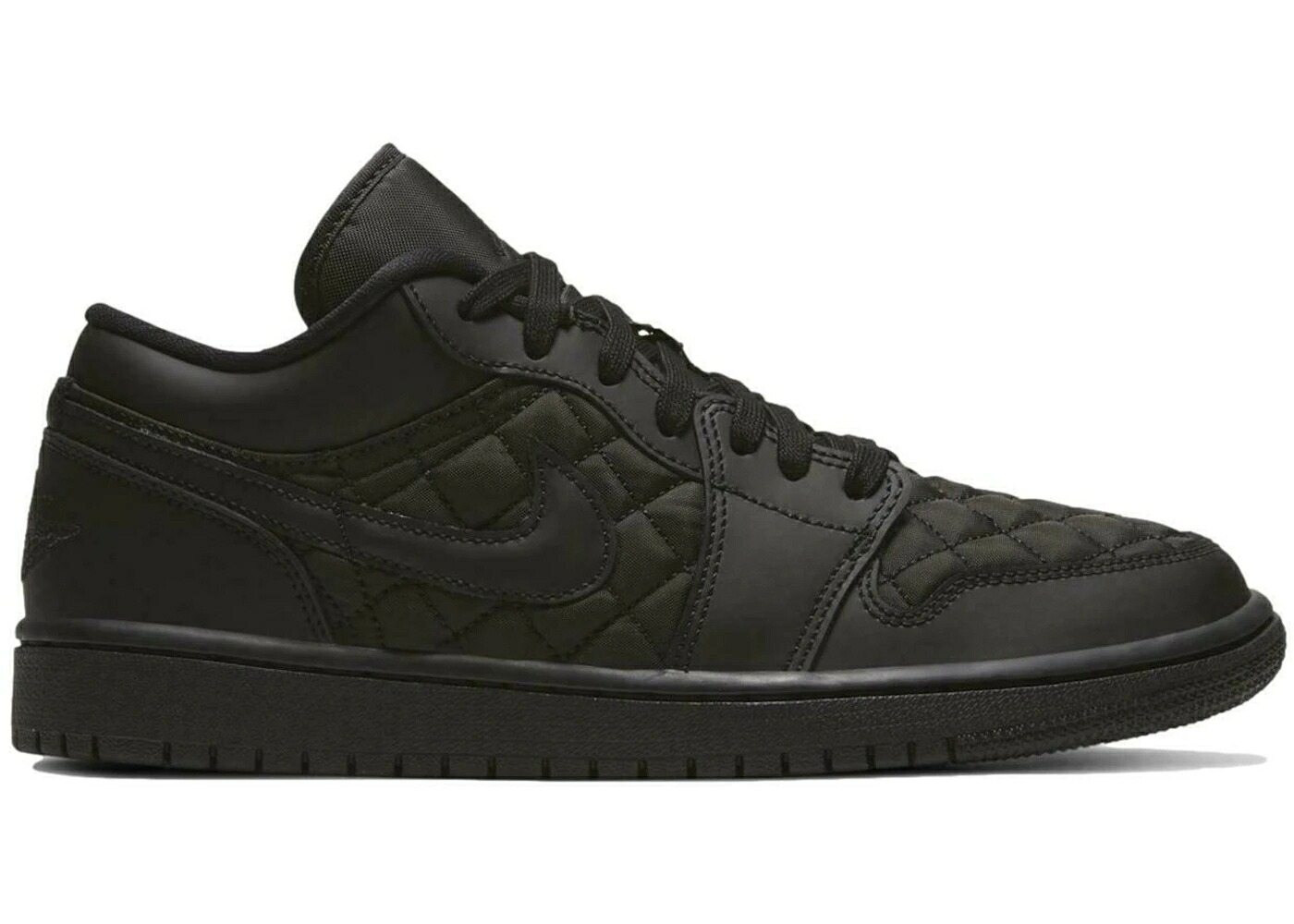 ナイキ ジョーダン 黒色 ブラック WOMEN'S スニーカー レディース JORDAN 1 LOW TRIPLE BLACK QUILTED (WOMEN'S) / BLACK BLACK BLACK