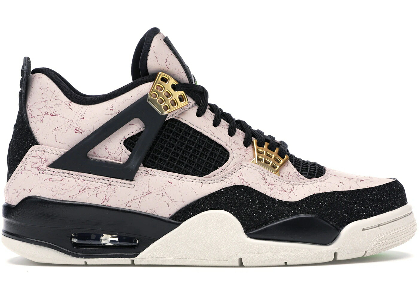 ナイキ ジョーダン 赤 レッド 黒色 ブラック WOMEN スニーカー レディース JORDAN 4 RETRO SILT RED SPLATTER (WOMEN) / SILT RED BLACK PHANTOM VOLT