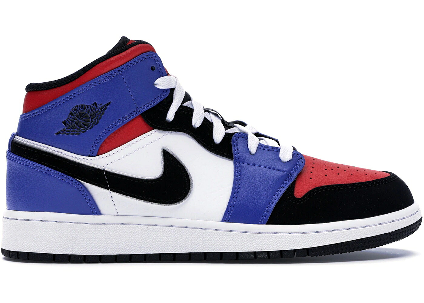ナイキ ジョーダン ミッド 白いこと 白いこと 黒いこと 黒いこと 御坊っちゃん キッズ JORDAN 1 MID TOP 3 (GS) / WHITE BLACK HYPER ROYAL もの言う花 マタニティ スニーカー