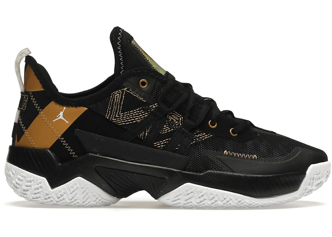 ナイキ ジョーダン ウェストブルック 黒色 ブラック ゴールド ジュニア キッズ JORDAN WESTBROOK ONE TAKE II BLACK METALLIC GOLD (GS) / BLACK METALLIC GOLD METALLIC ベビー マタニティ スニーカー｜スニケス