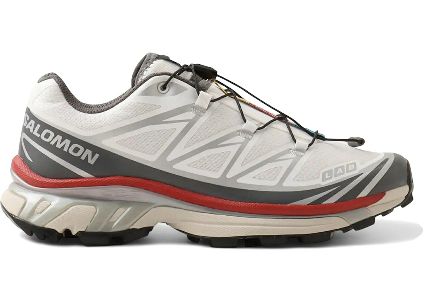 サロモン 白色 ホワイト 赤 レッド スニーカー メンズ SALOMON XT-6 ATMOS EXCLUSIVE CRANE / WHITE CASTLEROCK HAUTE RED