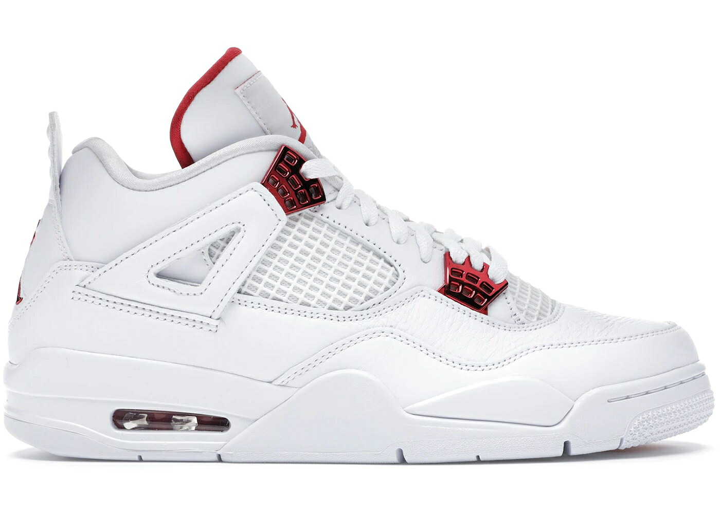 ナイキ ジョーダン 赤 赤いこと 白いこと 白いこと しろがね色 しろがね色 スニーカー メンズ JORDAN 4 RETRO METALLIC RED / WHITE METALLIC SILVER UNIVERSITY