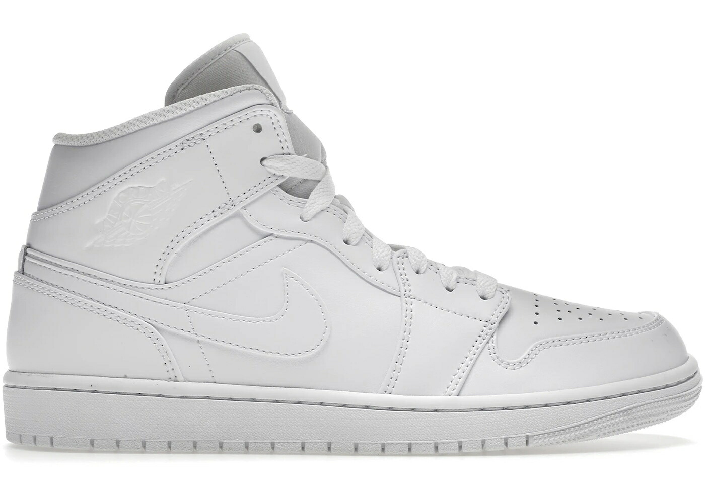 ナイキ ジョーダン ミッド 白色 ホワイト スニーカー メンズ JORDAN 1 MID TRIPLE WHITE / WHITE WHITE WHITE