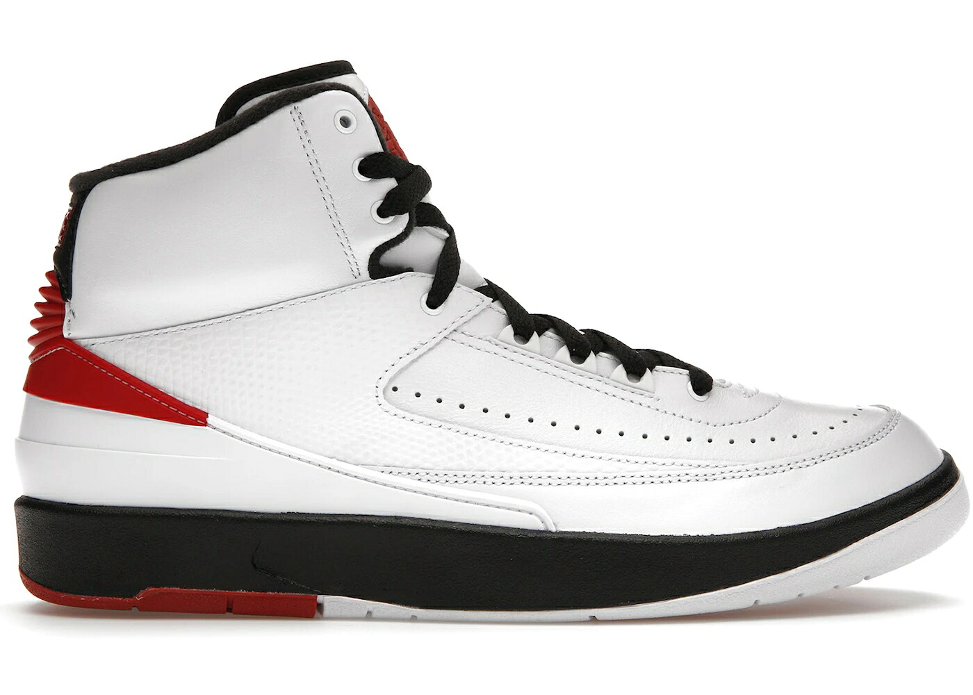 ナイキ ジョーダン シカゴ 白色 ホワイト 赤 レッド 黒色 ブラック スニーカー メンズ JORDAN 2 RETRO OG CHICAGO (2022) / WHITE VARSITY RED BLACK