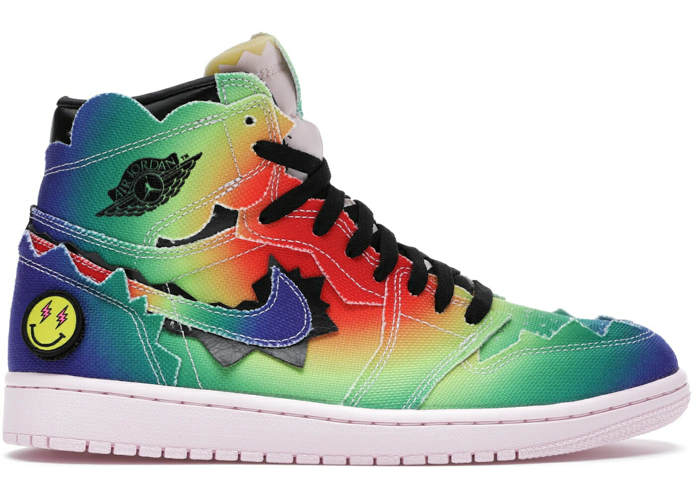 ナイキ ジョーダン 御機嫌 黒いこと 黒いこと サクラ色 スニーカー メンズ JORDAN 1 RETRO HIGH J BALVIN / MULTI COLOR BLACK PINK FOAM