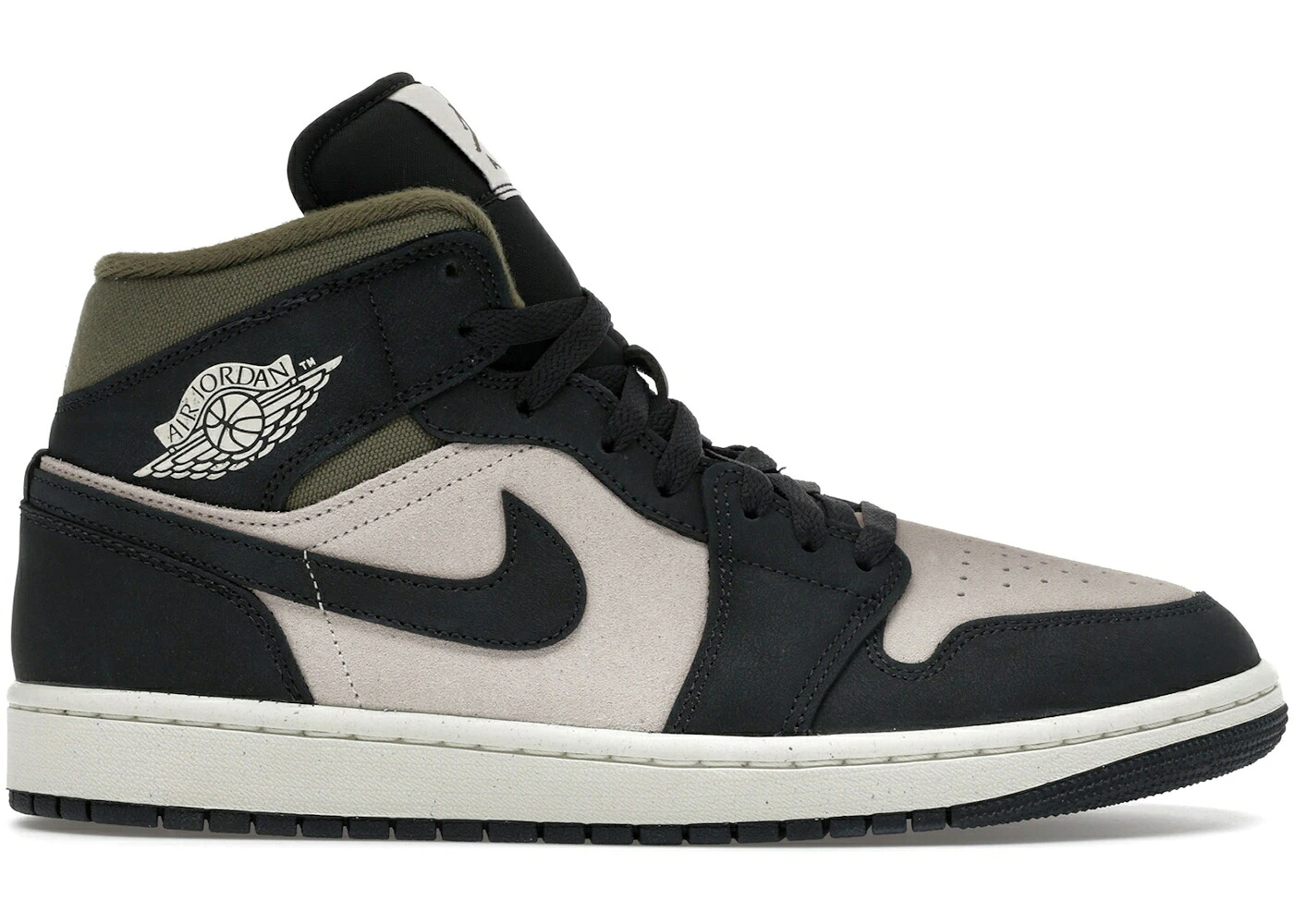 ナイキ ジョーダン ミッド オリーブ 赤銅色 赤銅色 スニーカー メンズ JORDAN 1 MID SE OFF NOIR MEDIUM OLIVE / LIGHT OREWOOD BROWN MEDIUM OLIVE