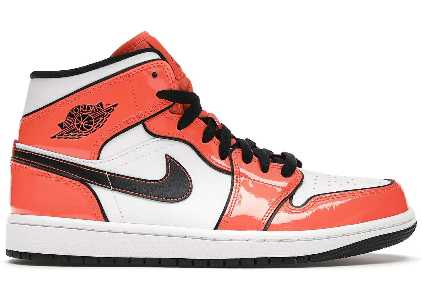 ナイキ ジョーダン ミッド 芝草 橙 オレンジ色 黒いこと 黒いこと 白いこと 白いこと スニーカー メンズ JORDAN 1 MID SE TURF ORANGE / TURF ORANGE BLACK WHITE