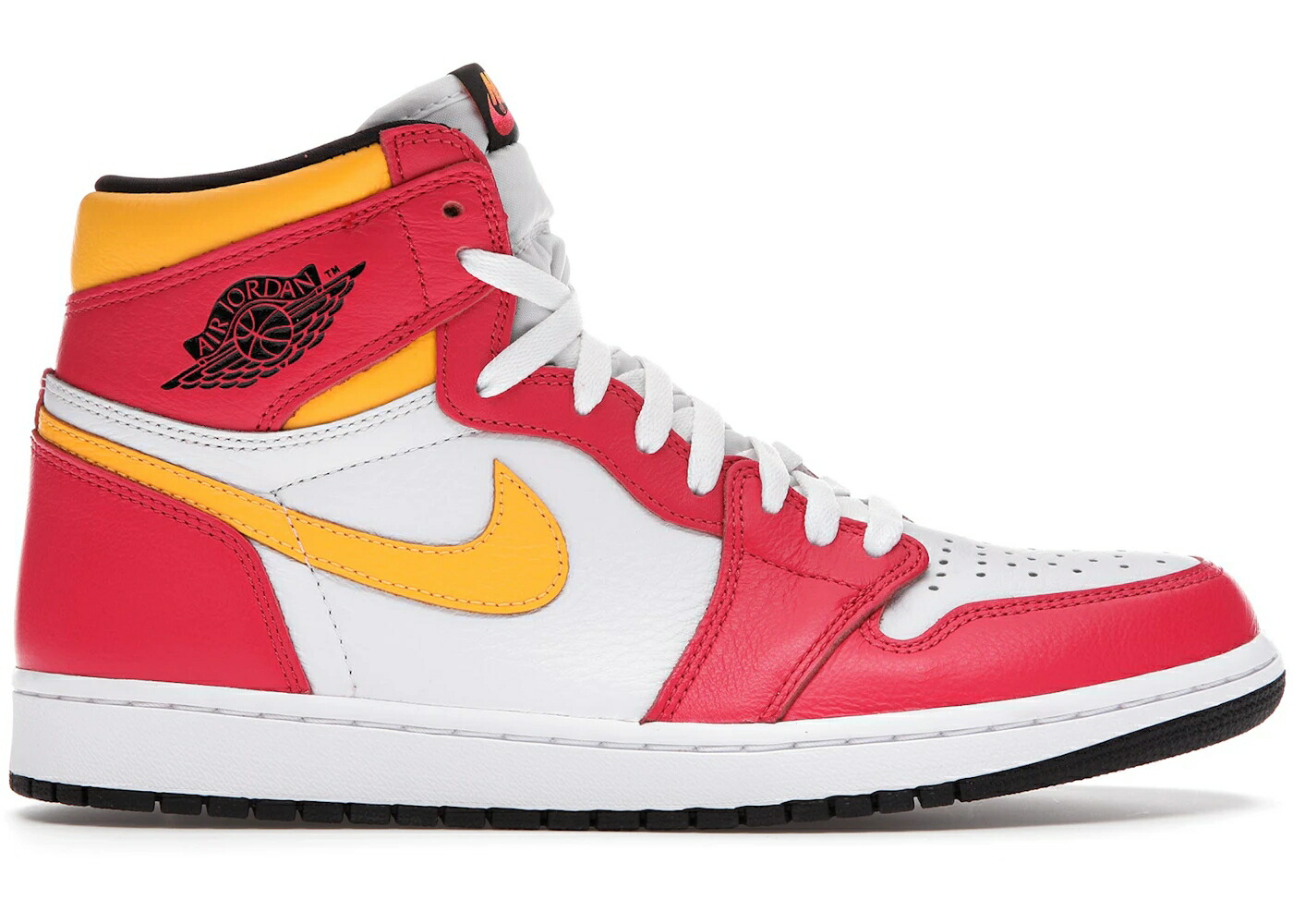 ナイキ ジョーダン ご機嫌 核融合反応 赤 赤いこと 白いこと 白いこと レーザ スニーカー メンズ JORDAN 1 RETRO HIGH OG LIGHT FUSION RED / LIGHT FUSION RED WHITE LASER