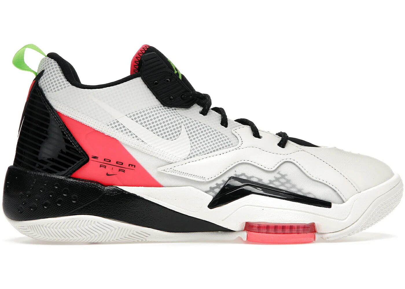 ナイキ ジョーダン ズーム クリムゾン 緑 グリーン 黒色 ブラック スニーカー メンズ JORDAN ZOOM 92 SAIL FLASH CRIMSON ELECTRIC GREEN / SAIL BLACK FLASH CRIMSON