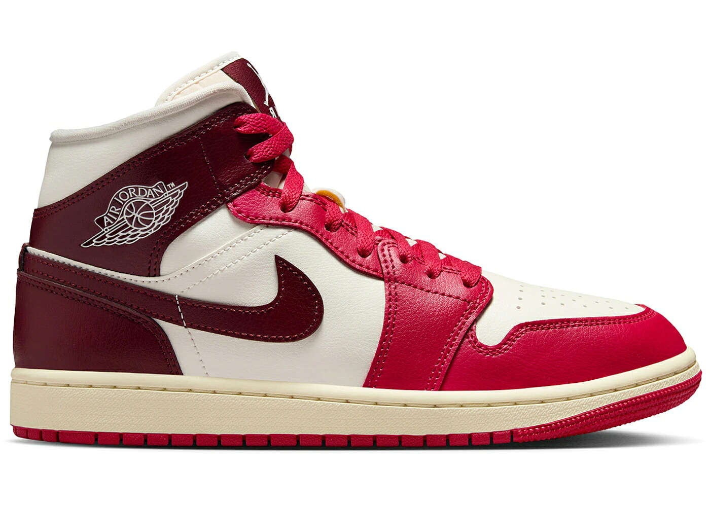 ナイキ ジョーダン ミッド WOMEN\u0027S スニーカー レディース JORDAN 1 MID SAIL MYSTIC HIBISCUS (WOMEN\u0027S) / SAIL MYSTIC HIBISCUS COCONUT
