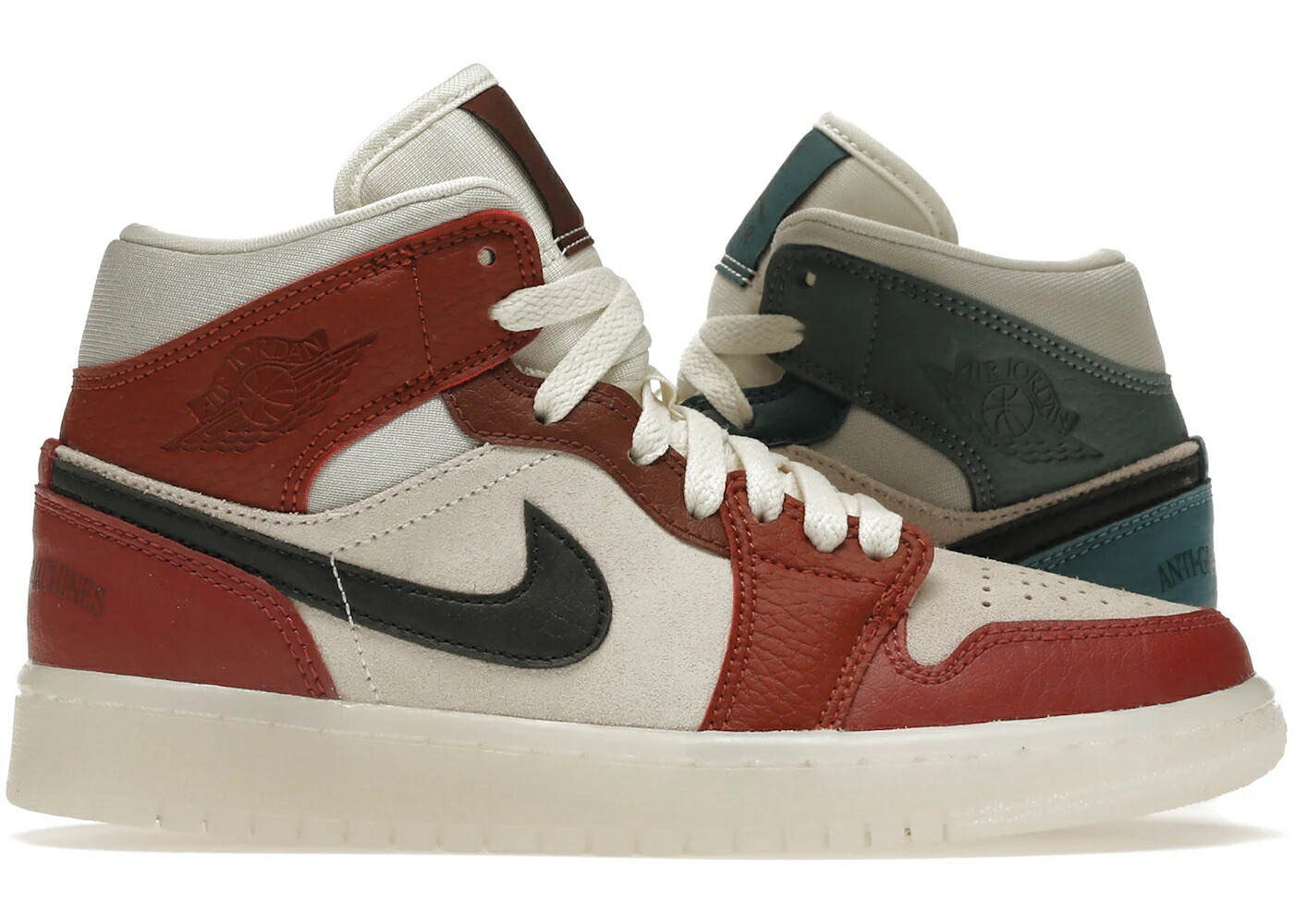 ナイキ ジョーダン ミッド 子馬 ゴールド WOMEN\u0027S スニーカー レディース JORDAN 1 MID ANTI-GRAVITY MACHINES (WOMEN\u0027S) / DARK PONY SATURN GOLD REDSTONE