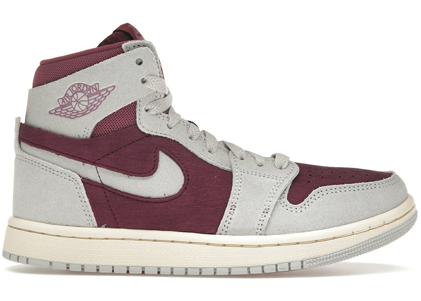 ナイキ ジョーダン ご機嫌 望遠レンズ 薄墨色 薄墨色 WOMEN\u0027S スニーカー レディース JORDAN 1 HIGH ZOOM AIR CMFT 2 BORDEAUX (WOMEN\u0027S) / BORDEAUX NEUTRAL GREY LIGHT