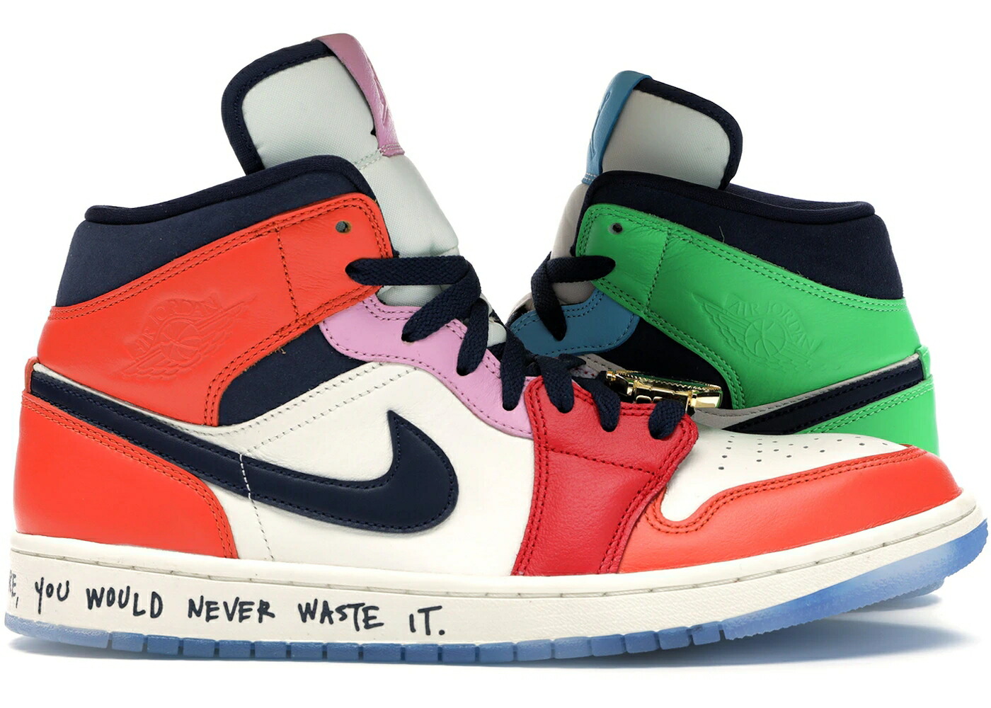 ナイキ ジョーダン ミッド WOMEN スニーカー レディース JORDAN 1 MID SE FEARLESS MELODY EHSANI (WOMEN) / SAIL OBSIDIAN MULTI COLOR