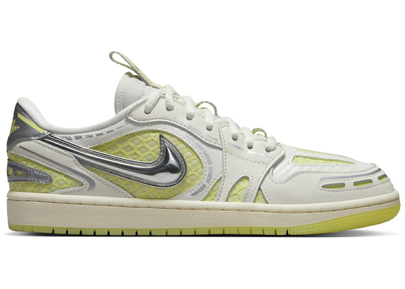 ナイキ ジョーダン 緑 緑であること しろがね色 しろがね色 WOMEN\u0027S スニーカー レディース JORDAN 1 LOW METHOD OF MAKE V3 SAIL LUMINOUS GREEN (WOMEN\u0027S) / SAIL METALLIC SILVER LUMINOUS