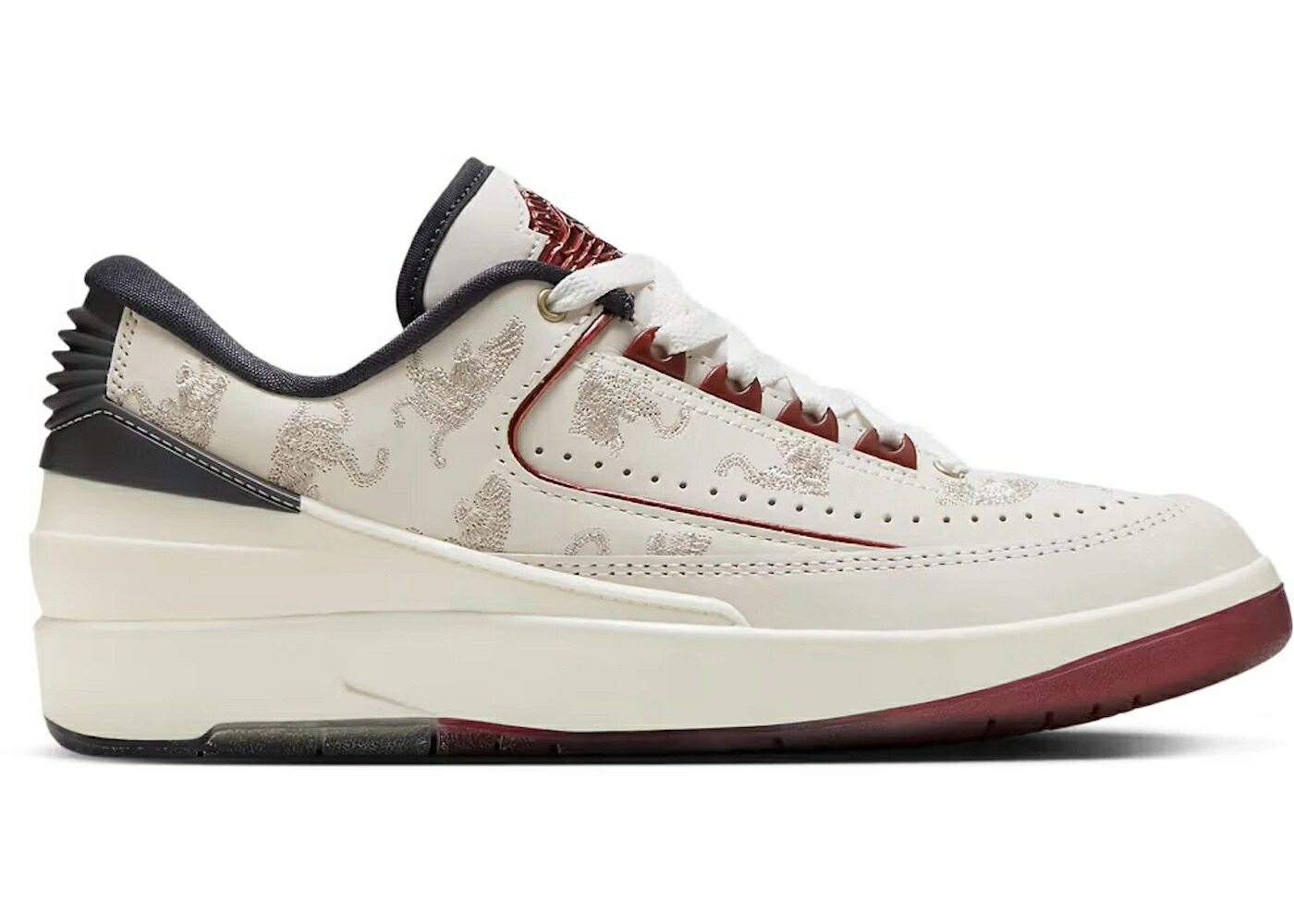 ナイキ ジョーダン 火竜 薄墨色 薄墨色 WOMEN\u0027S スニーカー レディース JORDAN 2 RETRO LOW YEAR OF THE DRAGON (WOMEN\u0027S) / SAIL CEDAR DARK SMOKE GREY DARK 靴-レディース靴-スニーカー