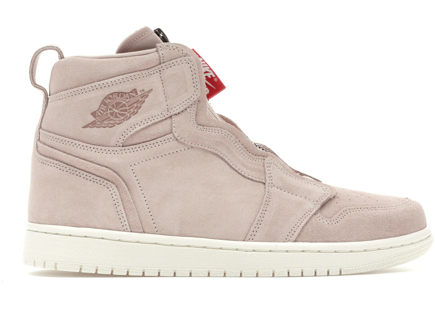 ナイキ ジョーダン ご機嫌 ベージュ 赤 赤いこと WOMEN\u0027S スニーカー レディース JORDAN 1 RETRO HIGH ZIP PARTICLE BEIGE (WOMEN\u0027S) / PARTICLE BEIGE METALLIC RED