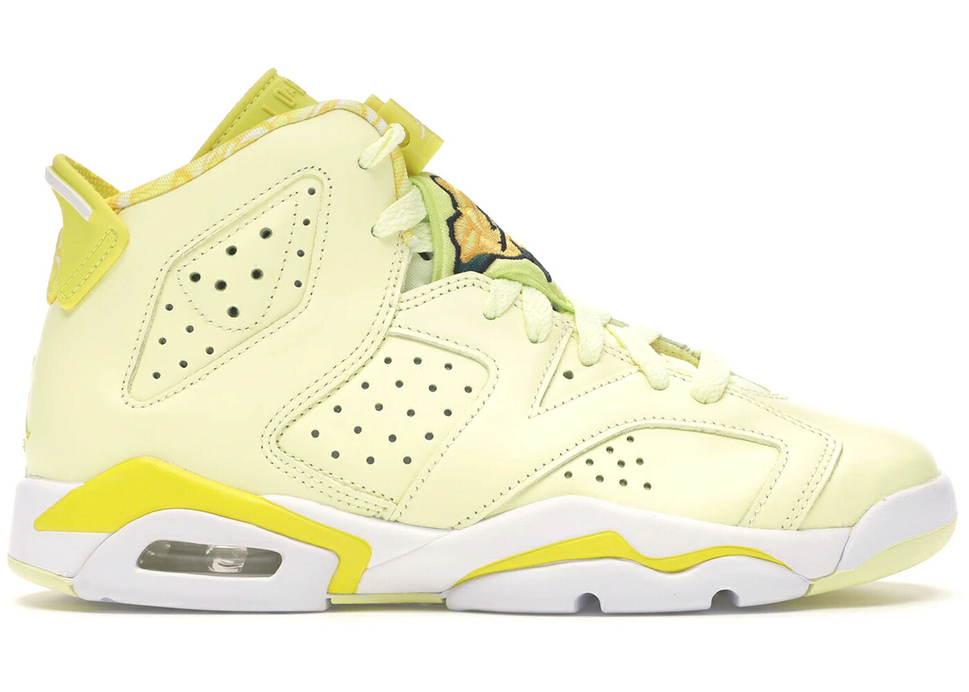 ナイキ ジョーダン 活動的 黄味がかった 黄色 黒いこと 黒いこと 御坊っちゃん キッズ JORDAN 6 RETRO DYNAMIC YELLOW FLORAL (GS) / CITRON TINT DYNAMIC YELLOW BLACK もの言う花 マタニティ スニーカー