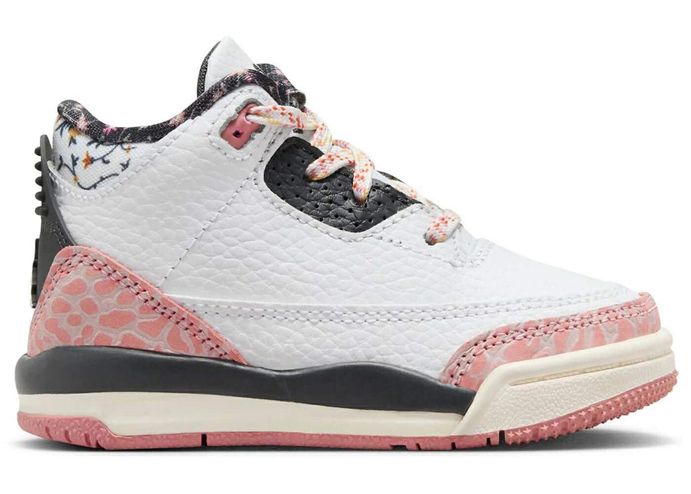 ナイキ ジョーダン 赤 レッド 白色 ホワイト ジュニア キッズ JORDAN 3 RETRO RED STARDUST (TD) / WHITE ANTHRACITE RED STARDUST｜スニケス
