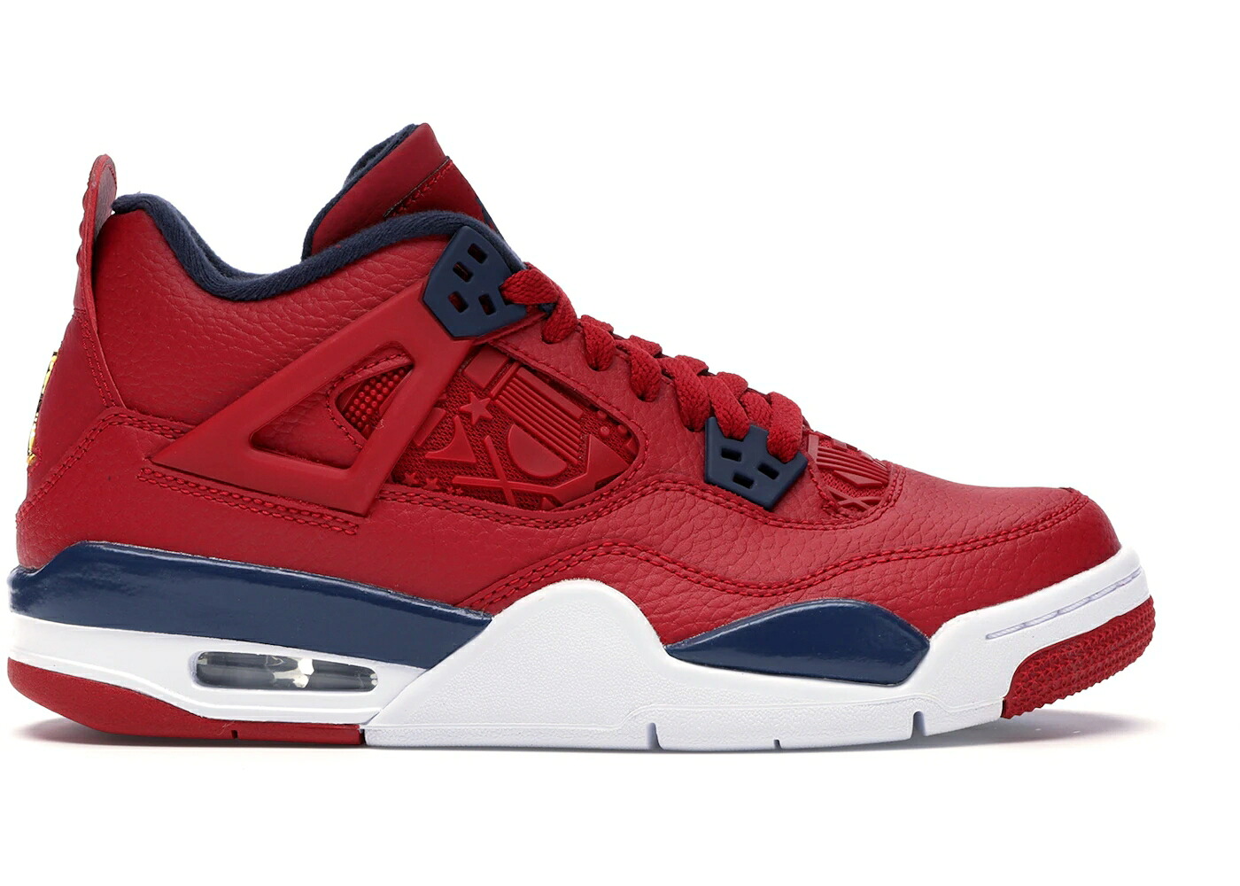 ナイキ ジョーダン 赤 レッド 白色 ホワイト ジュニア キッズ JORDAN 4 RETRO FIBA (2019) (GS) / GYM RED OBSIDIAN WHITE METALLIC ベビー マタニティ スニーカー|スニケス