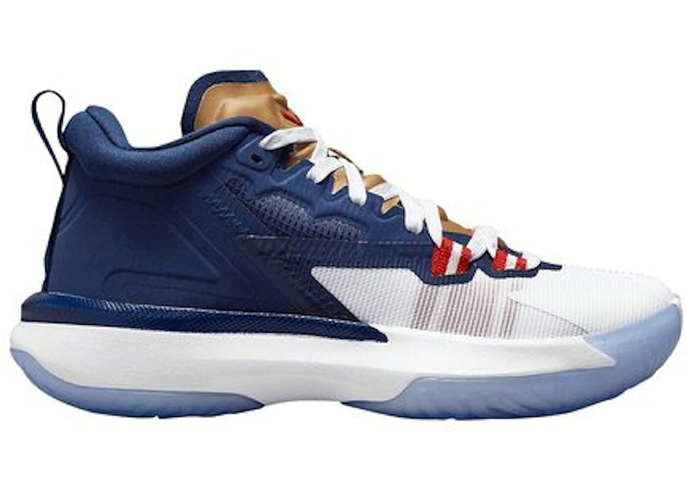ナイキ ジョーダン 青み 青色 白いこと 白いこと ゴールド 赤 赤いこと お坊っちゃん キッズ JORDAN ZION 1 USA (GS) / BLUE VOID WHITE GOLD RED もの言う花 マタニティ スニーカー
