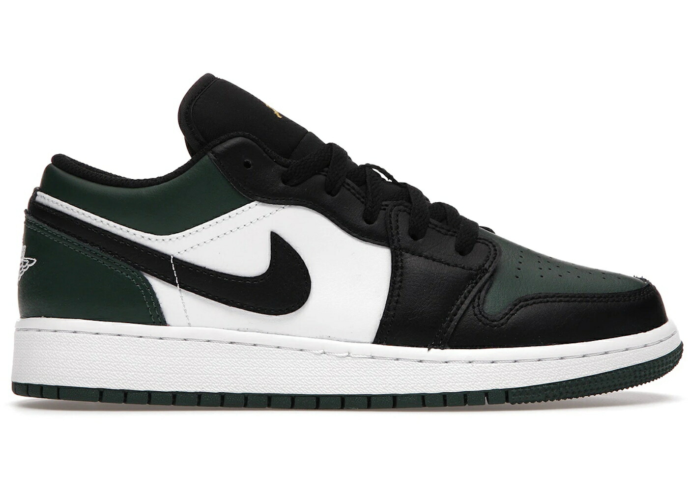 ナイキ ジョーダン 緑 グリーン 白色 ホワイト 黒色 ブラック ジュニア キッズ JORDAN 1 LOW GREEN TOE (GS) / NOBLE GREEN WHITE BLACK POLLEN ベビー マタニティ スニーカー