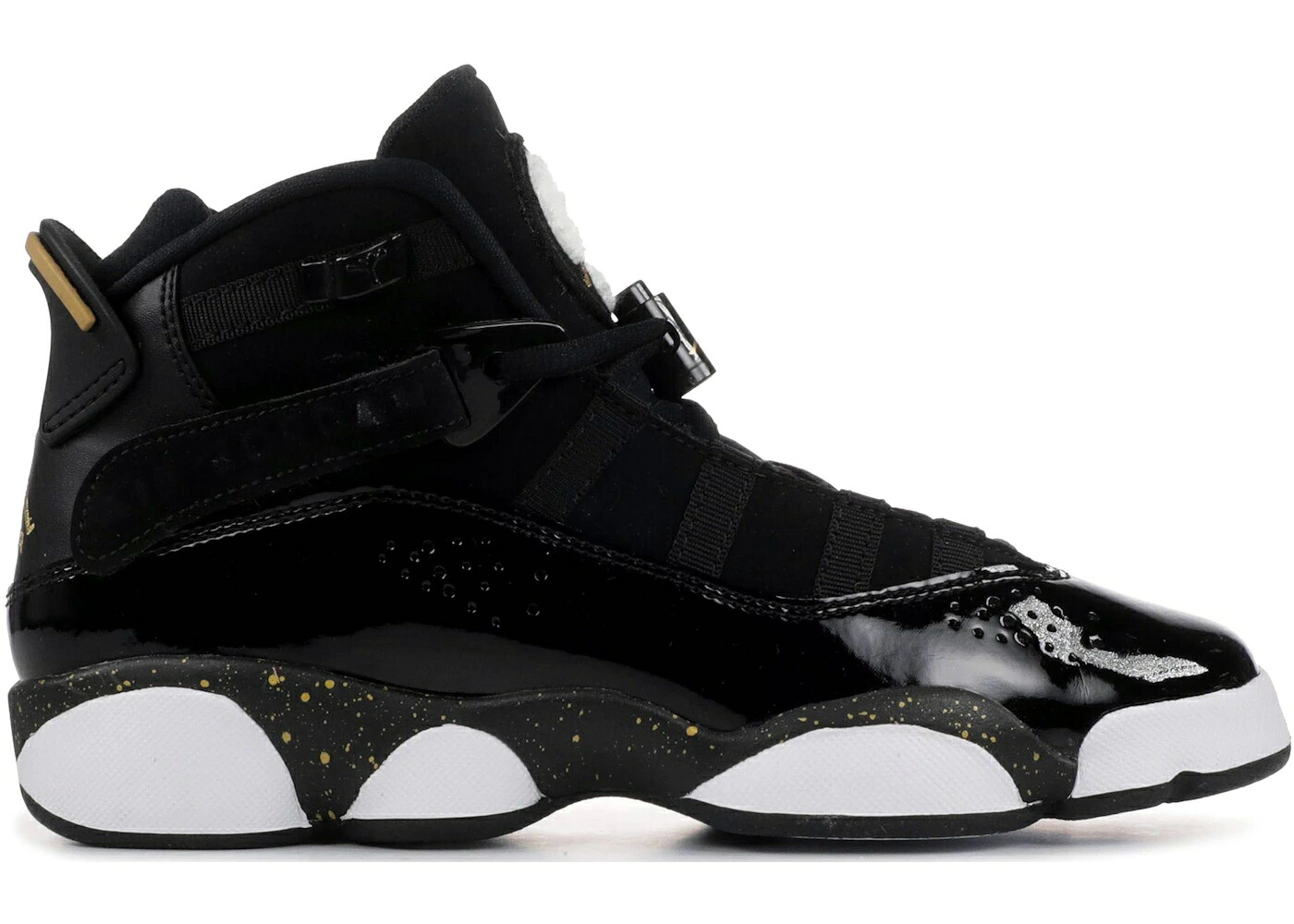 ナイキ ジョーダン リング 黒色 ブラック ゴールド 白色 ホワイト ジュニア キッズ JORDAN 6 RINGS BLACK METALLIC GOLD WHITE (GS) / BLACK METALLIC GOLD WHITE ベビー マタニティ スニーカー