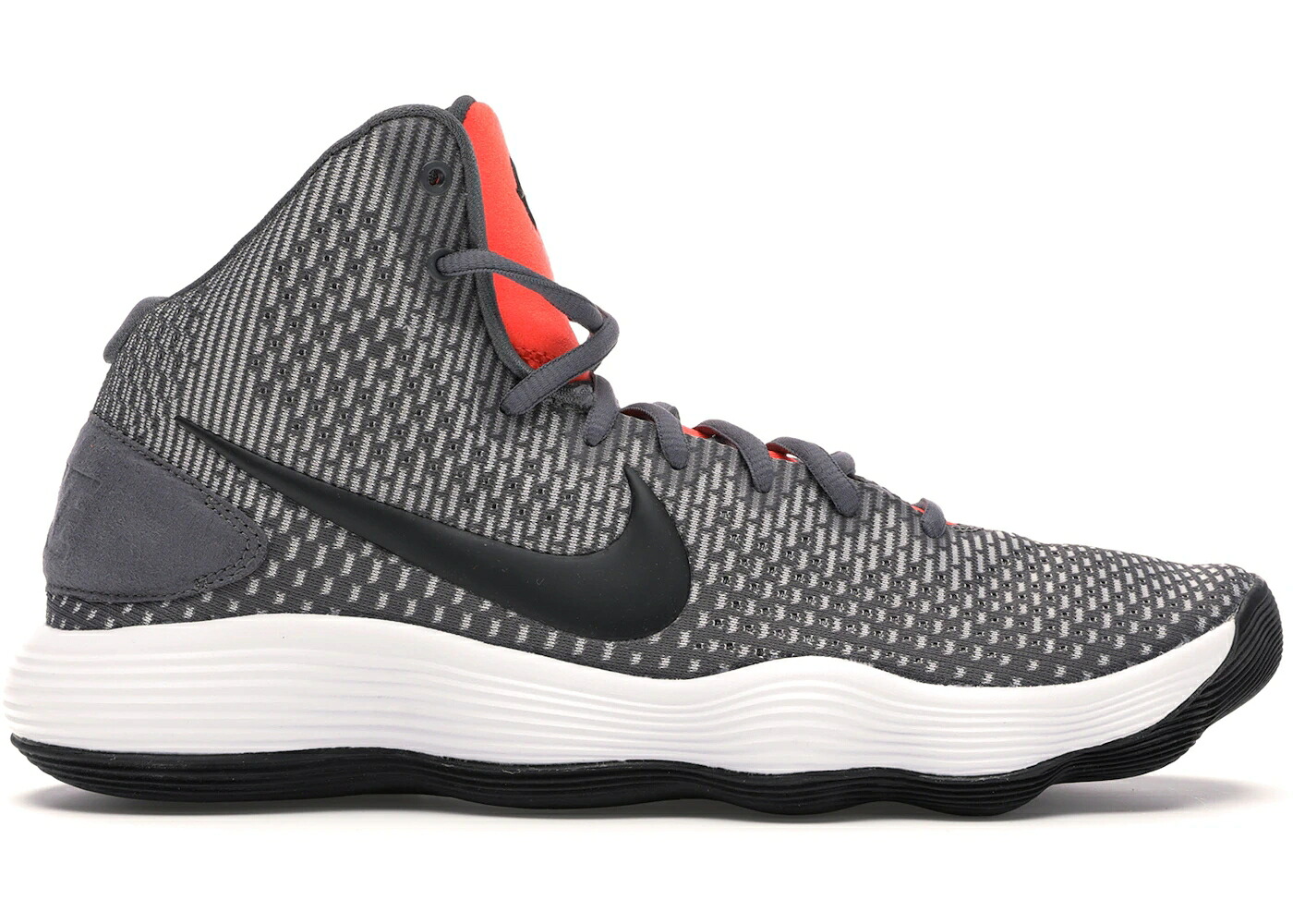 ナイキ ハイパーダンク 灰色 グレー クリムゾン 黒色 ブラック スニーカー メンズ NIKE HYPERDUNK 2017 DARK GREY BRIGHT CRIMSON / DARK GREY BLACK BRIGHT CRIMSON｜スニケス