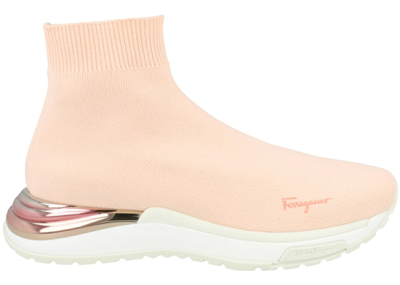 サクラ色 WOMEN\u0027S スニーカー レディース FERRAGAMO NINETTE HIGH-TOP SOCK SNEAKERS PINK (WOMEN\u0027S) /