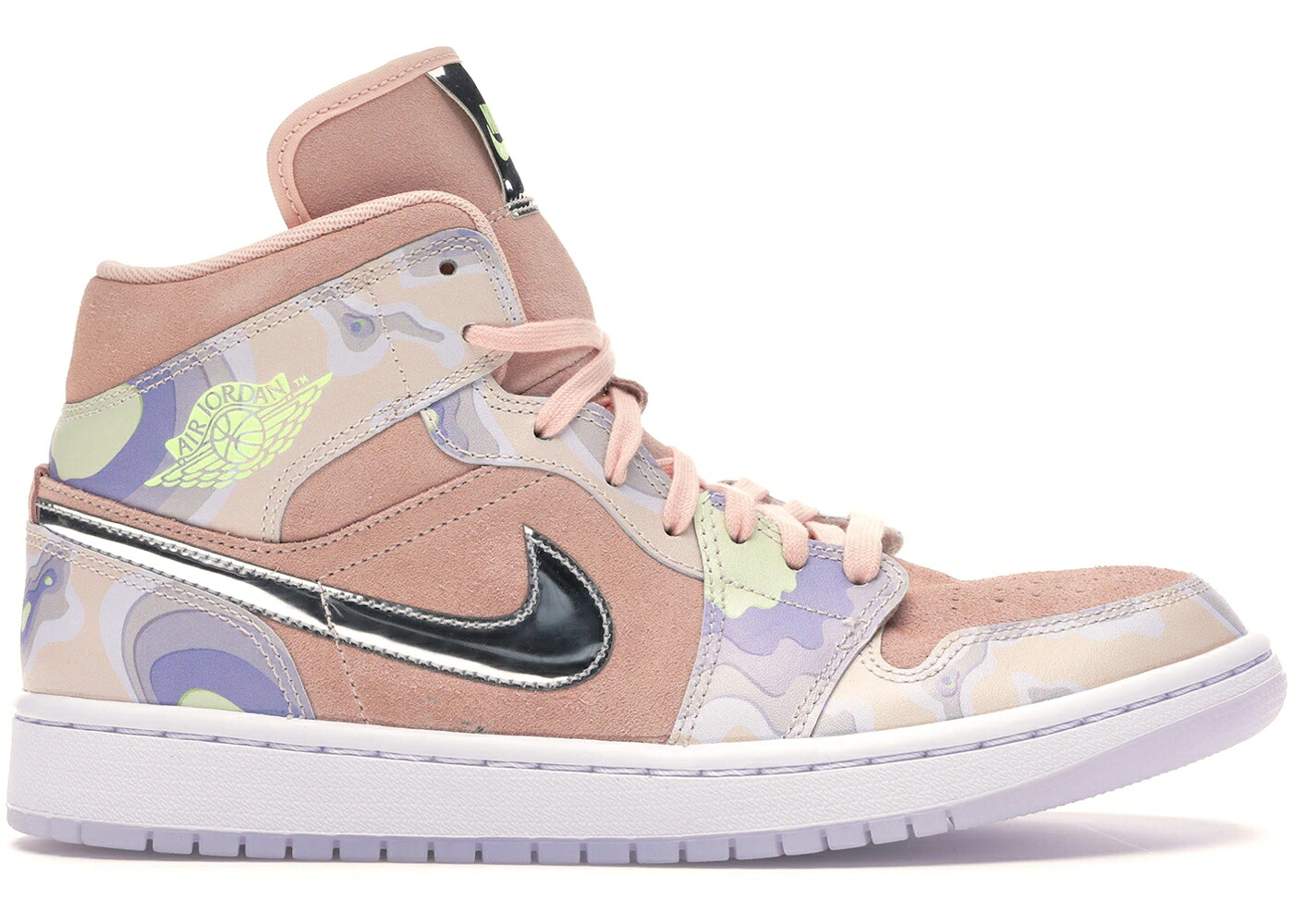 ナイキ ジョーダン ミッド WOMEN\u0027S スニーカー レディース JORDAN 1 MID SE P(HER)SPECTIVE (WOMEN\u0027S) / WASHED CORAL CHROME LIGHT