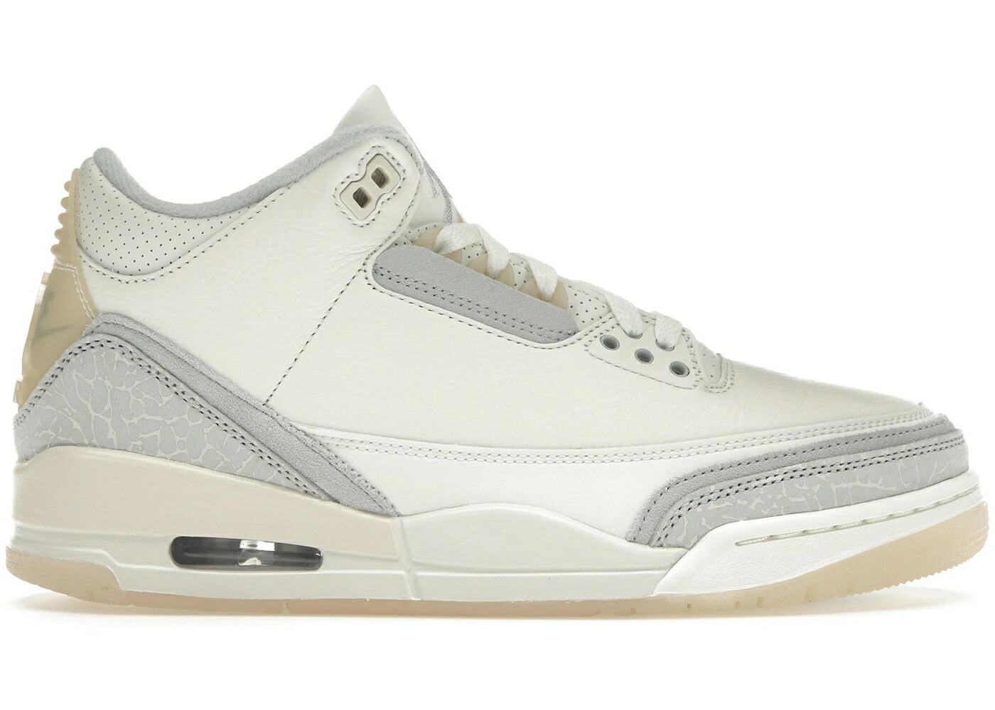 ナイキ ジョーダン アイボリー 灰色 グレー クリーム スニーカー メンズ JORDAN 3 RETRO CRAFT IVORY / IVORY GREY MIST CREAM