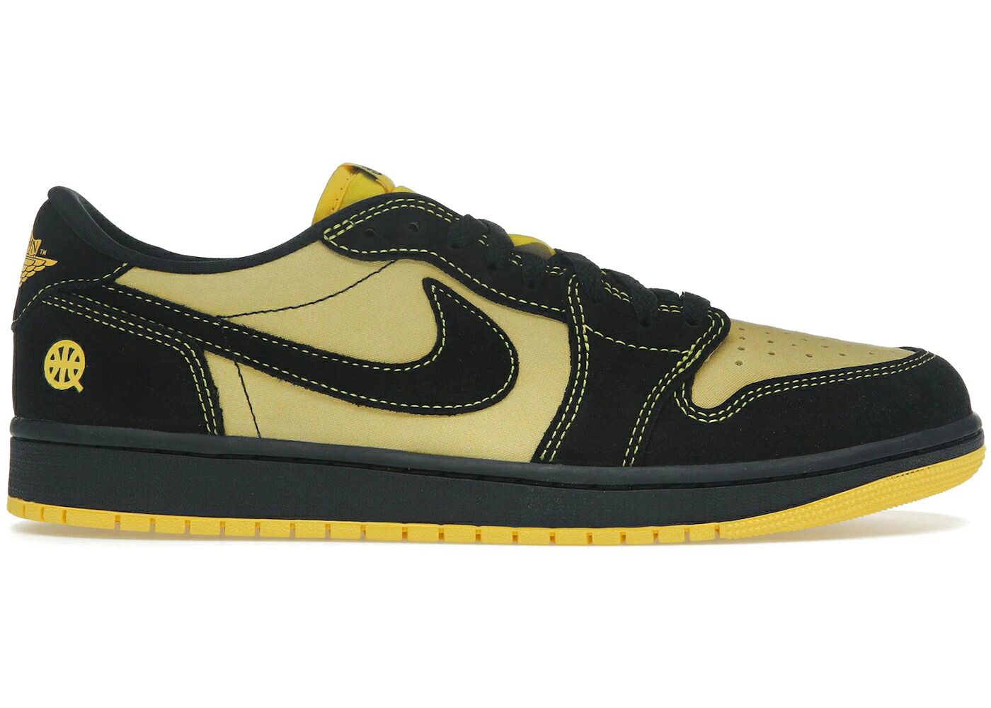 ナイキ ジョーダン 黒色 ブラック 黄色 イエロー 赤 レッド スニーカー メンズ JORDAN 1 RETRO LOW OG QUAI 54 BLACK TOUR YELLOW RED / BLACK TOUR YELLOW CHILE RED