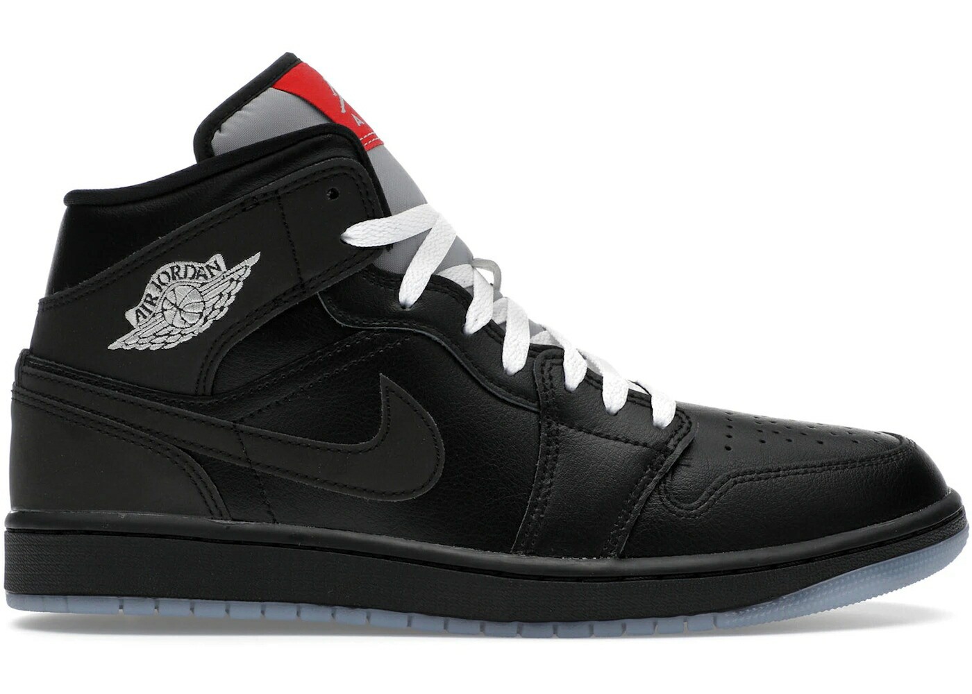ナイキ ジョーダン ミッド 黒色 ブラック 銀色 シルバー スニーカー メンズ JORDAN 1 MID SE BLACK METALLIC REIMAGINED / BLACK SILVER METALLIC UNIVERSITY