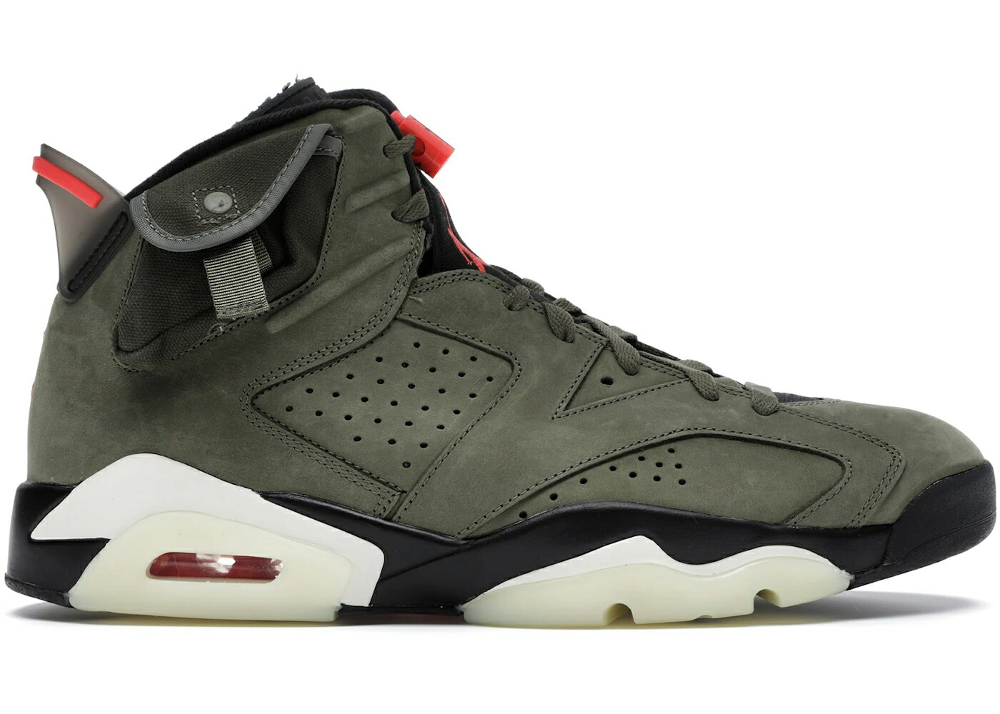 ナイキ ジョーダン オリーブ 黒色 ブラック トラヴィススコット スニーカー メンズ JORDAN 6 RETRO TRAVIS SCOTT / MEDIUM OLIVE BLACK SAIL