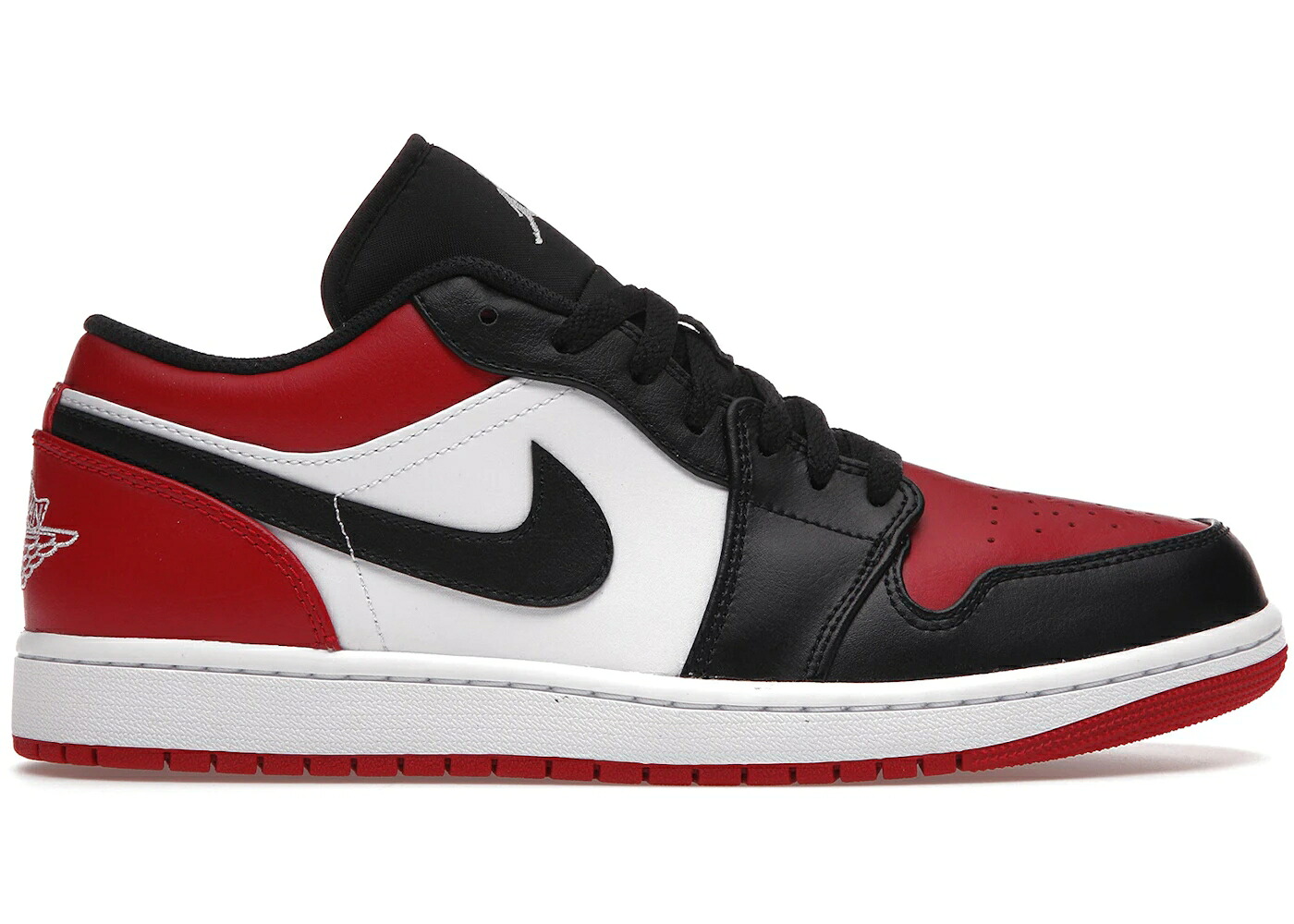 ナイキ ジョーダン 赤 赤いこと 白いこと 白いこと 黒いこと 黒いこと スニーカー メンズ JORDAN 1 LOW BRED TOE / GYM RED WHITE BLACK