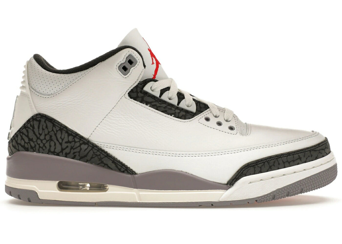 ナイキ ジョーダン 灰色 シメント グレー 白色 ホワイト ファイア 赤 レッド スニーカー メンズ JORDAN 3 RETRO CEMENT GREY / SUMMIT WHITE FIRE RED CEMENT