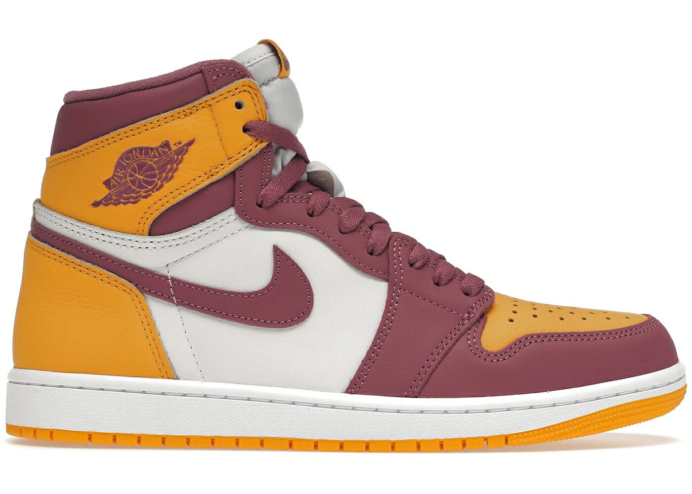ナイキ ジョーダン ご機嫌 ゴールド スニーカー メンズ JORDAN 1 RETRO HIGH OG BROTHERHOOD / UNIVERSITY GOLD LIGHT BORDEAUX